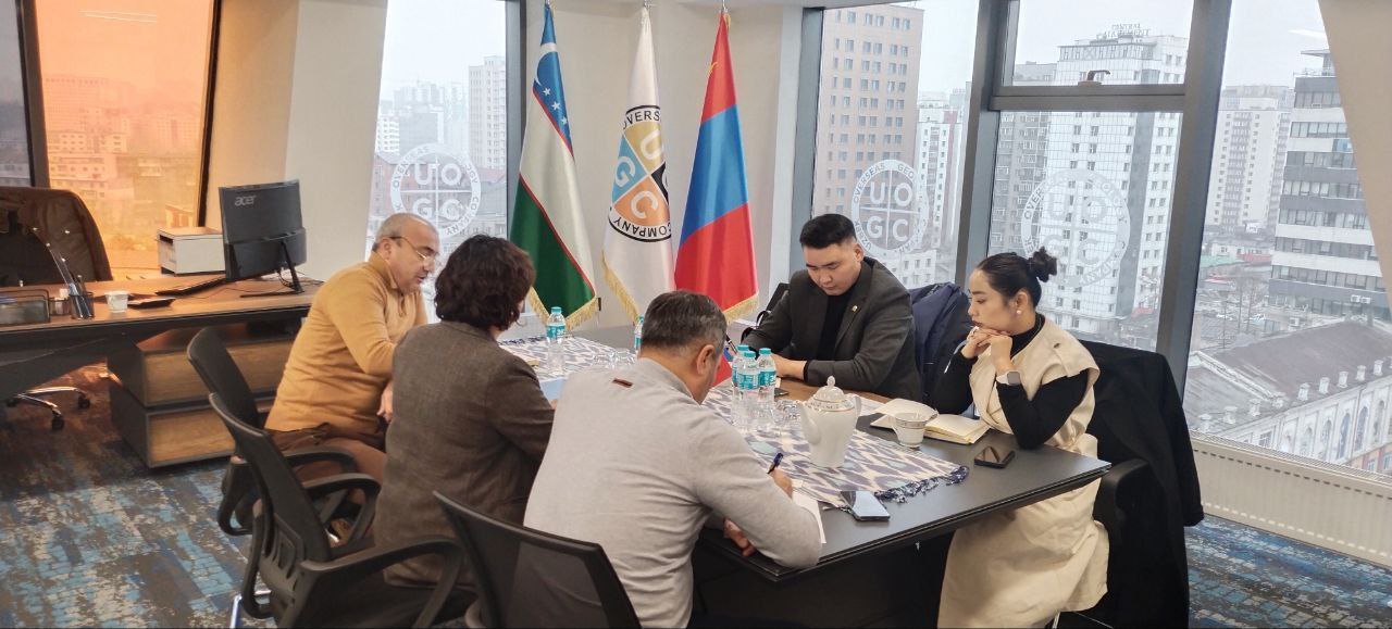 “Navoiyuran” va “Uzbek Overseas Geology Company” Mo‘g‘ulistonda hamkorlik yo‘nalishlarini muhokama qilmoqda